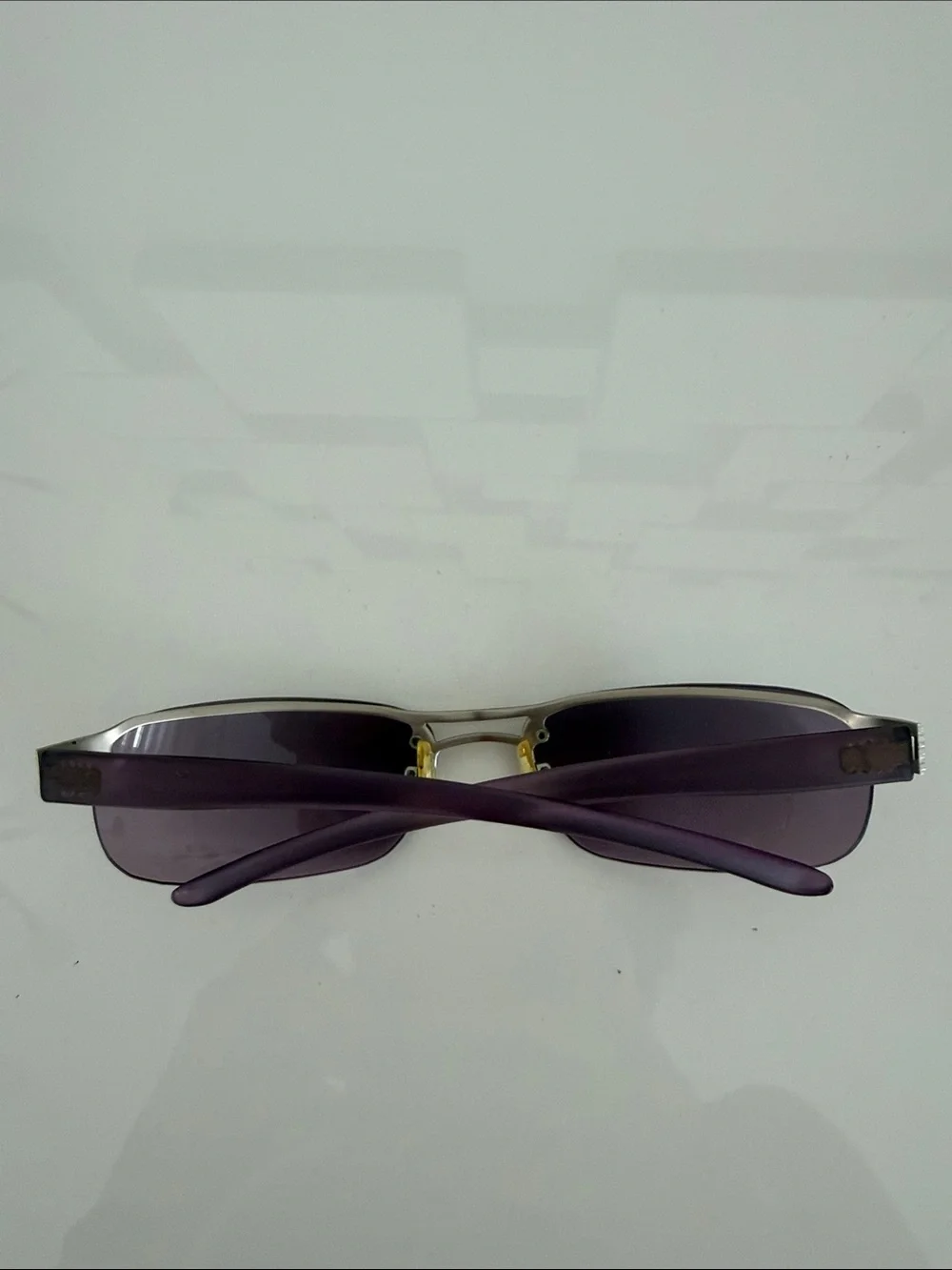 Stylish Purple Rimless Women's Sunglasses